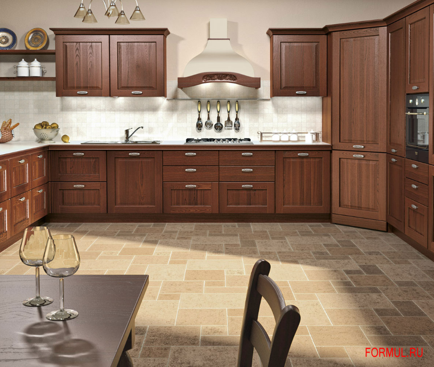 Кухня Vismap Cucine Amica Frassino Tinto Noce